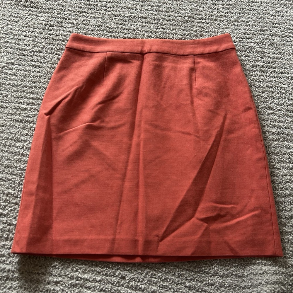 Y2K Fossil Mini Pencil Skirt Coral Pink 2000s Vintage Office Sz 8